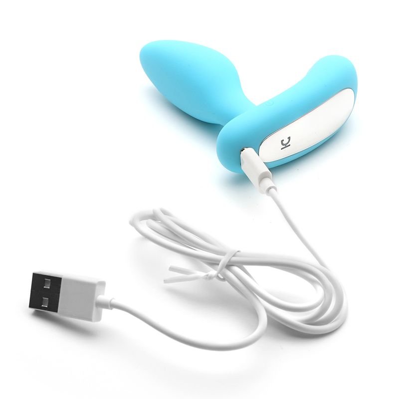 Вібропробка і масажер простати 2в1 KISTOY Gordon Blue з пультом ДК, гнучка ніжка - Зображення 9