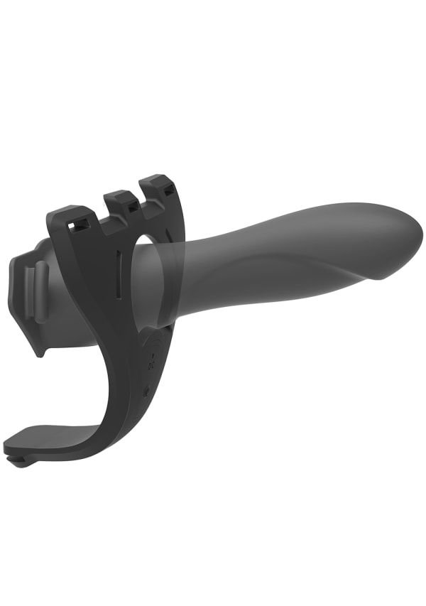 Страпон унісекс з вібрацією Doc Johnson Body Extensions - BE IN CHARGE, порожня насадка - Зображення 3