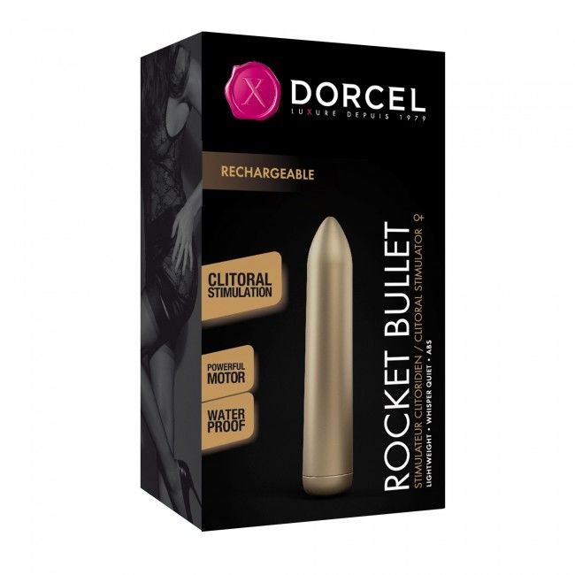 Перезаряджувана віброкуля Dorcel Rocket Bullet Gold - Зображення 3