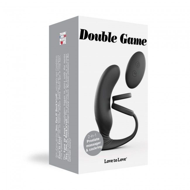 Вібромасажер простати Love To Love Double Game з подвійним ерекційним кільцем і пультом ДК - Зображення 5