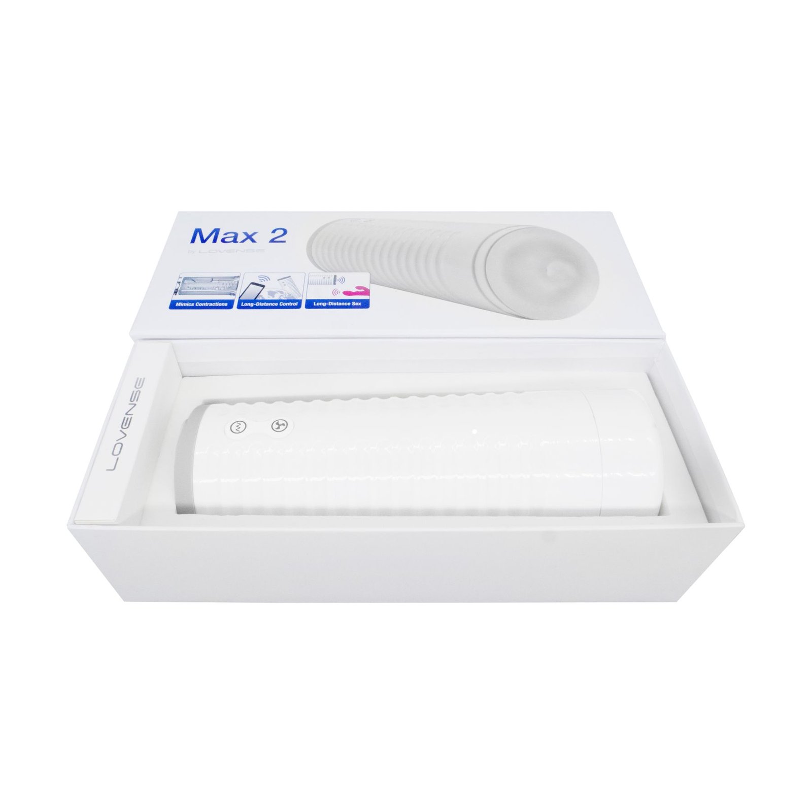 Смарт-мастурбатор Lovense MAX 2 з вібрацією і стискним каналом - Зображення 4