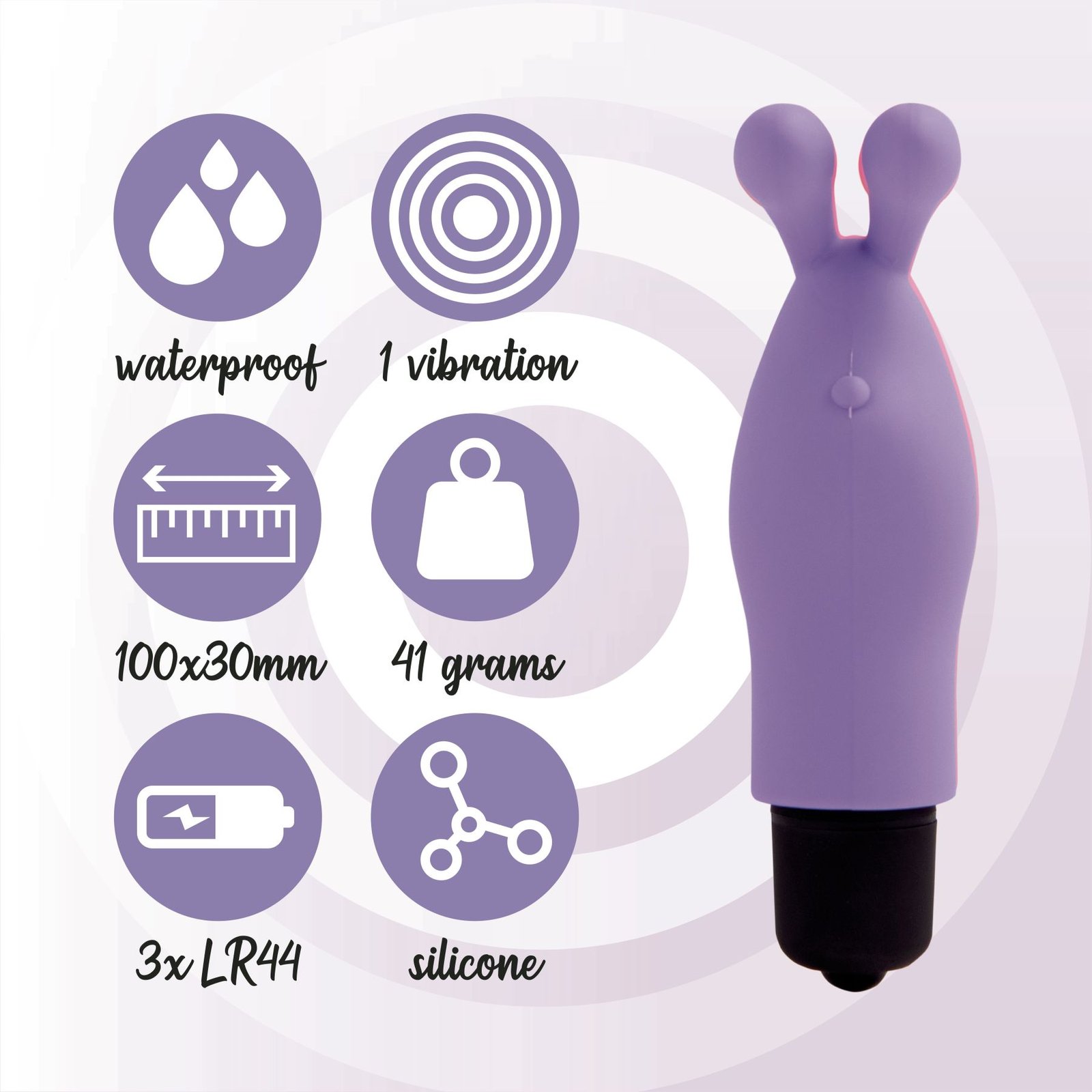 Вібратор на палець FeelzToys Magic Finger Vibrator Purple - Зображення 5