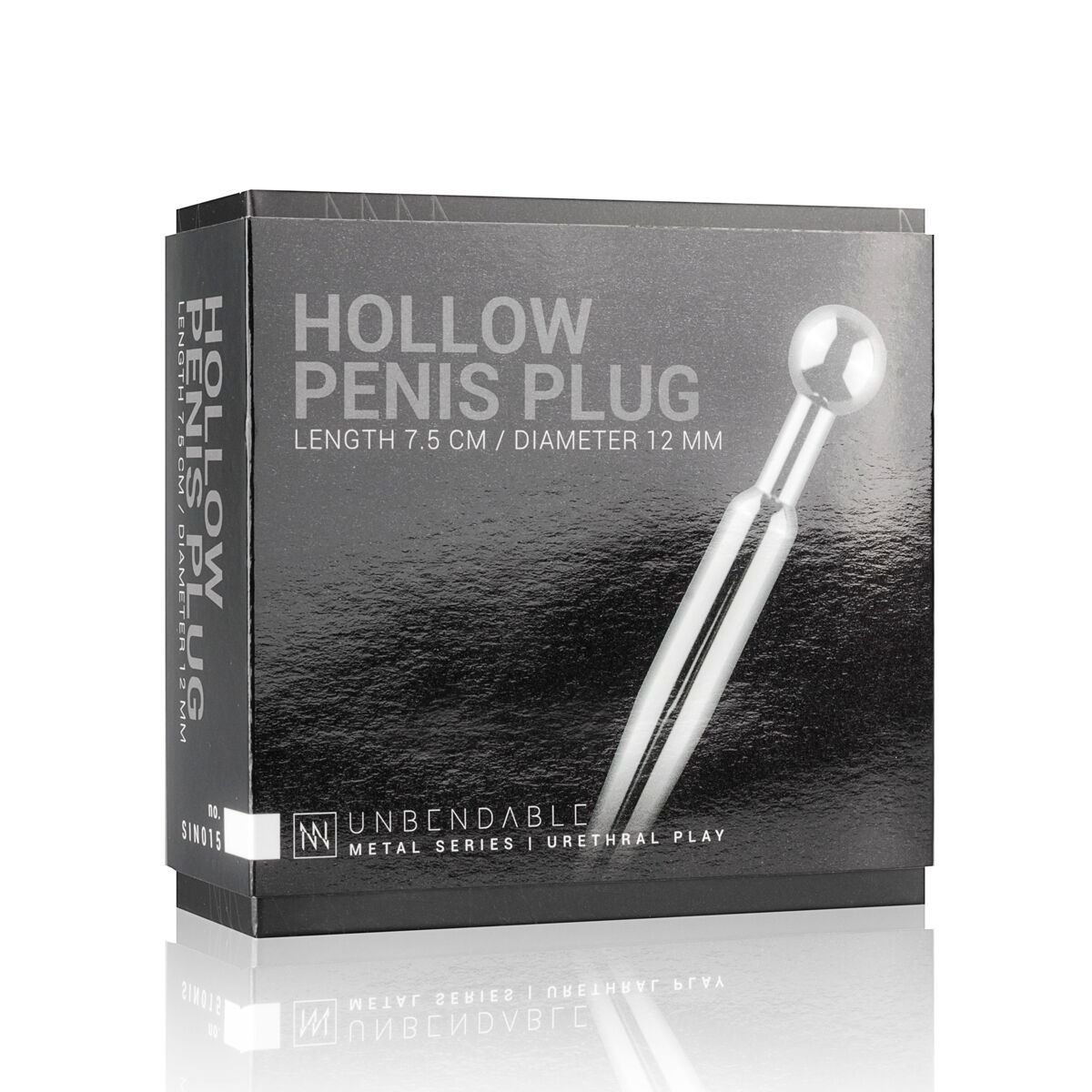 Порожнинний уретральний стимулятор Sinner Gear Unbendable – Hollow Penis Plug, довж.7,5см, діам.12мм - Зображення 5