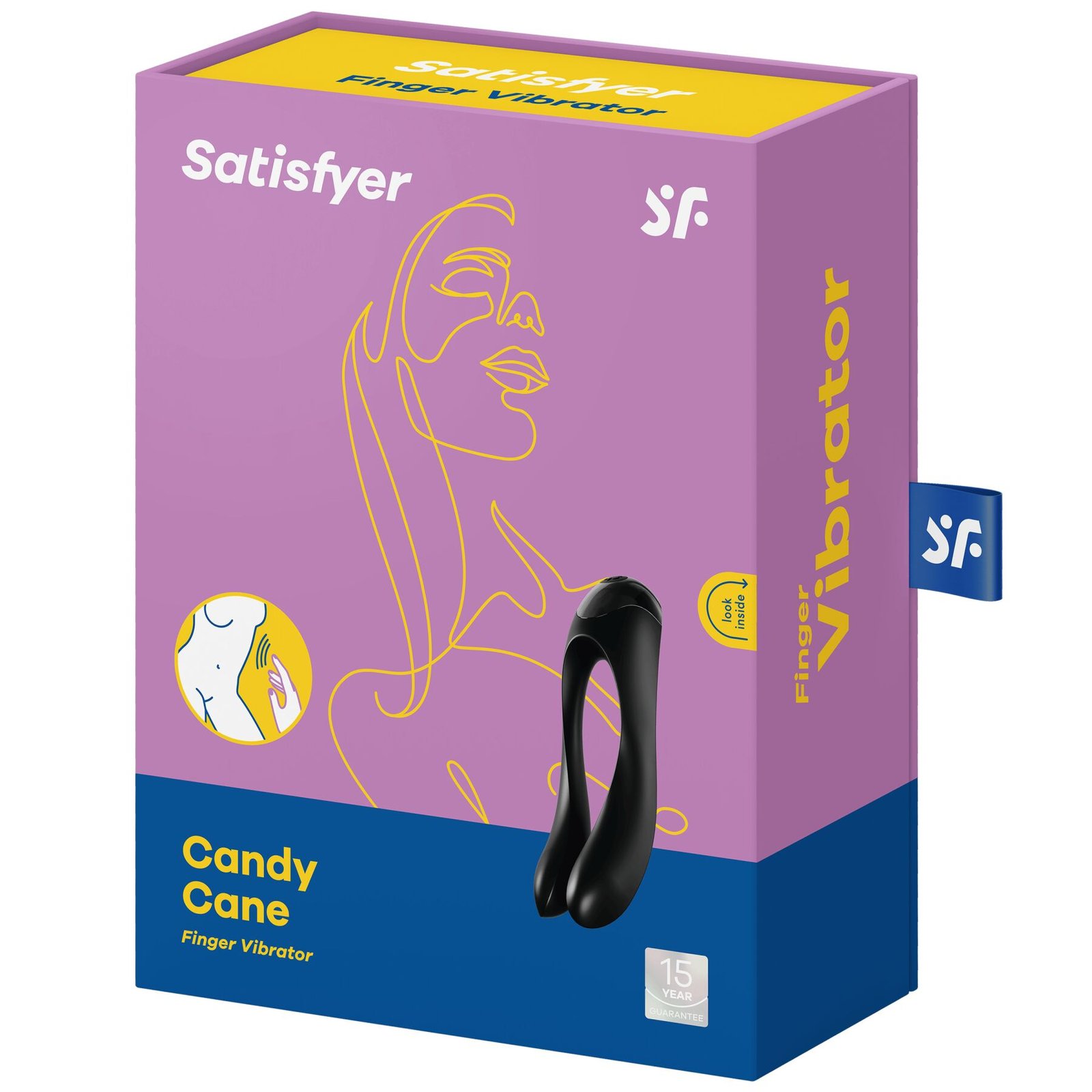 Вібратор на палець Satisfyer Candy Cane Black - Зображення 6