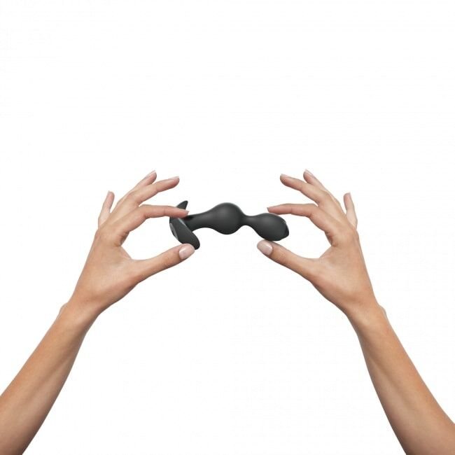 Анальний стимулятор, гнучкий з вібрацією Love To Love TWINNY BUD Black - Зображення 4