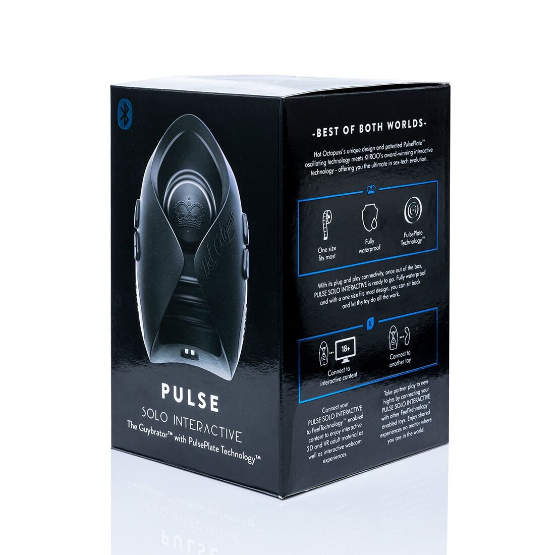 Інтерактивний мастурбатор Hot Octopuss Pulse Solo Interactive powered by KIIROO - Зображення 8