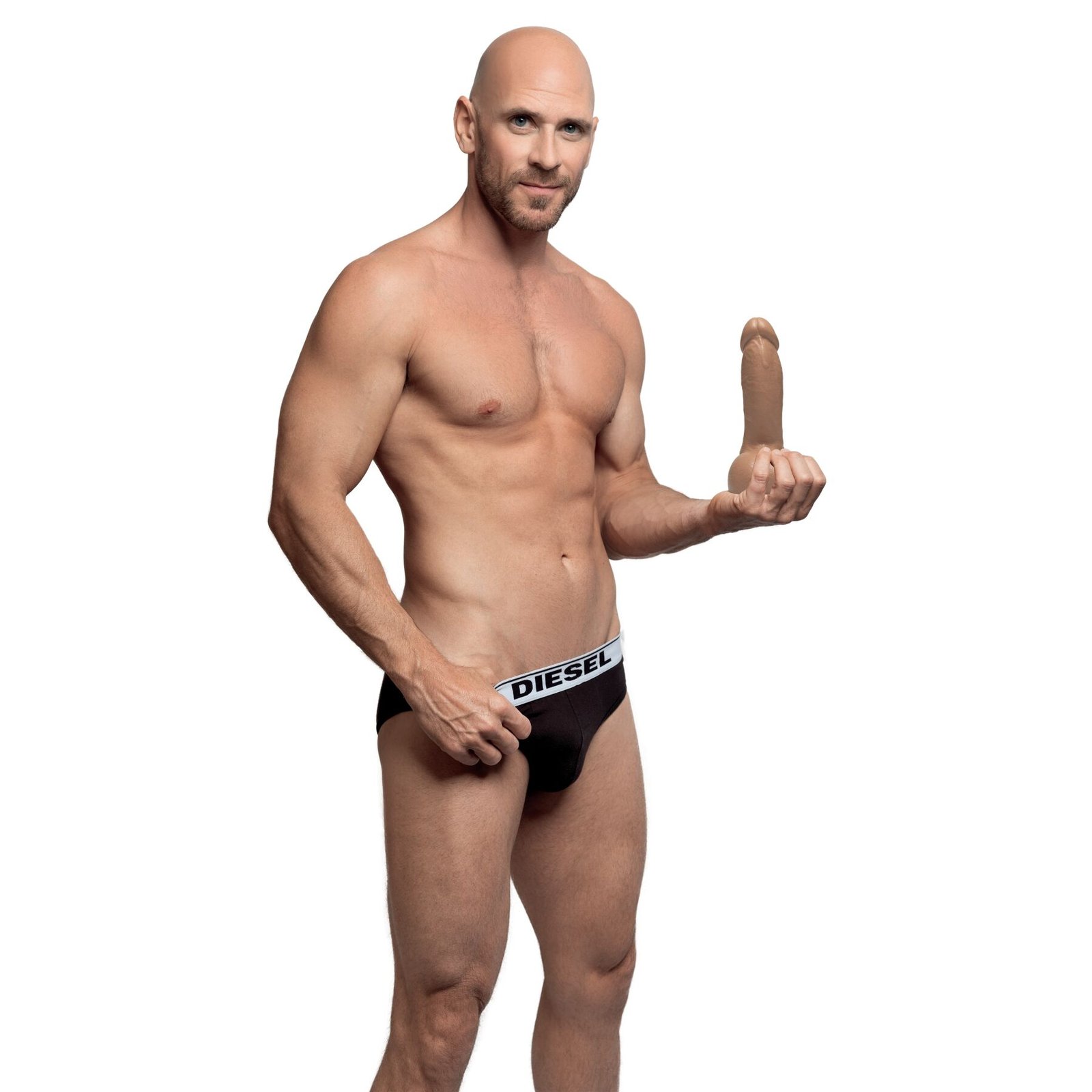 Фалоімітатор Fleshlight Guys: Johnny Sins Dildo, за зліпком пеніса, лисий з Браззерс - Зображення 7