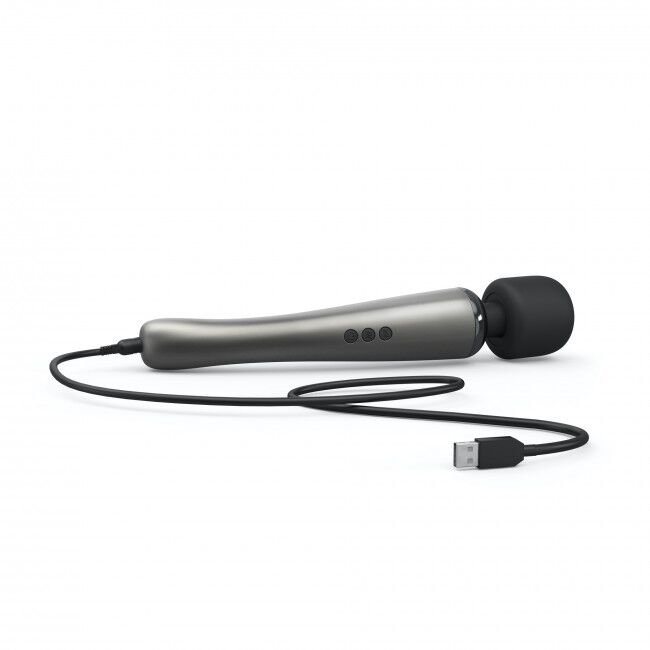 Потужний вібромасажер Dorcel Megawand Chrome Silver який перезаряджається, 160 режимів - Зображення 5