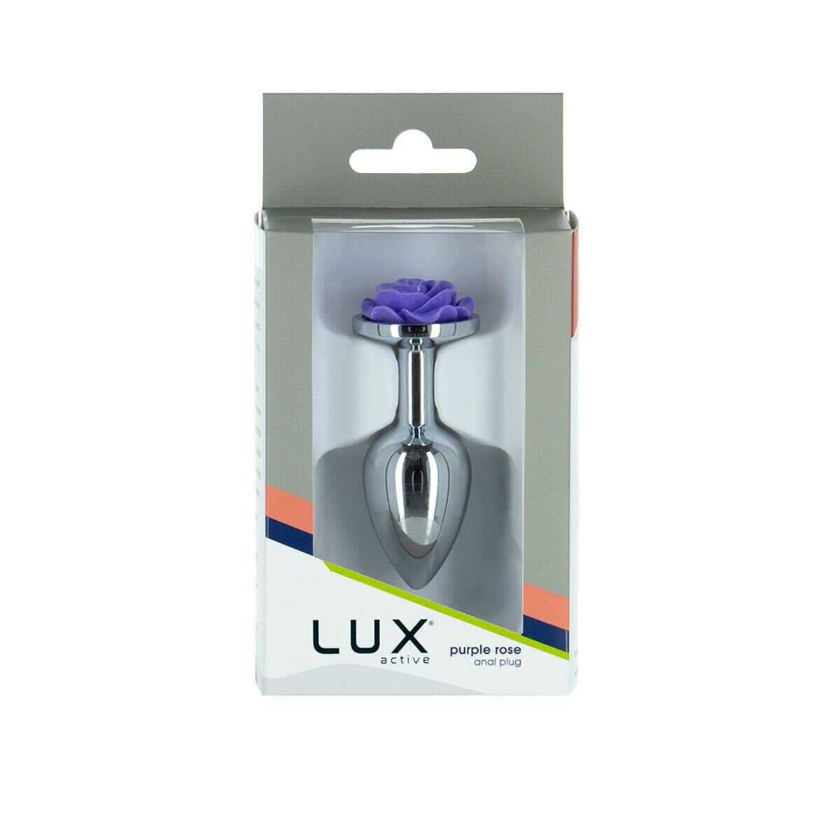 Металева анальна пробка Lux Active з трояндою - Rose Anal Plug - Purple, віброкуля в подарунок - Зображення 5