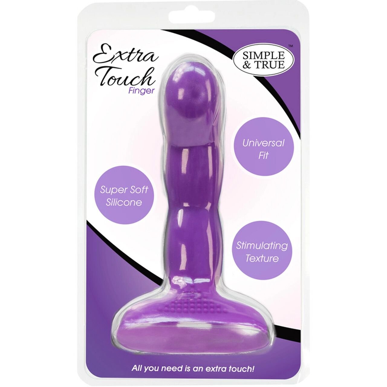 Насадка на палець Simple&True Extra Touch Finger Dong Purple - Зображення 5