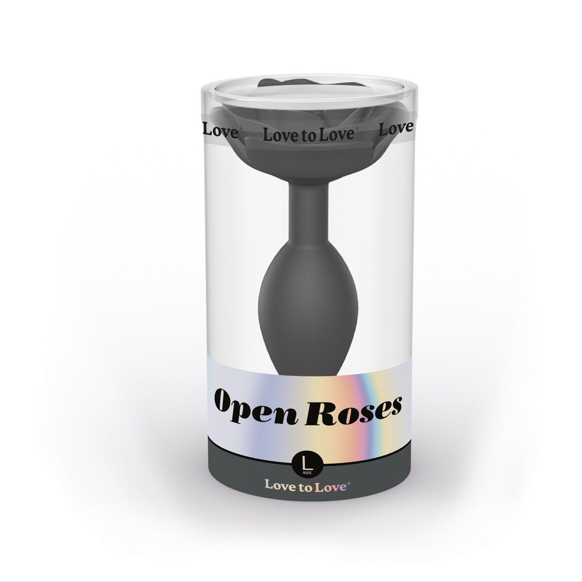 Силіконова анальна пробка Love To Love OPEN ROSES L SIZE - BLACK ONYX - Зображення 6