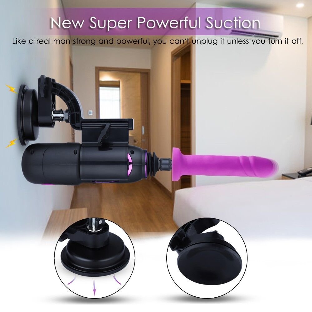 Високомобільна смарт секс-машина Hismith Pro Travel APP з фалоімітатором, присоска, пульт ДК - Зображення 5