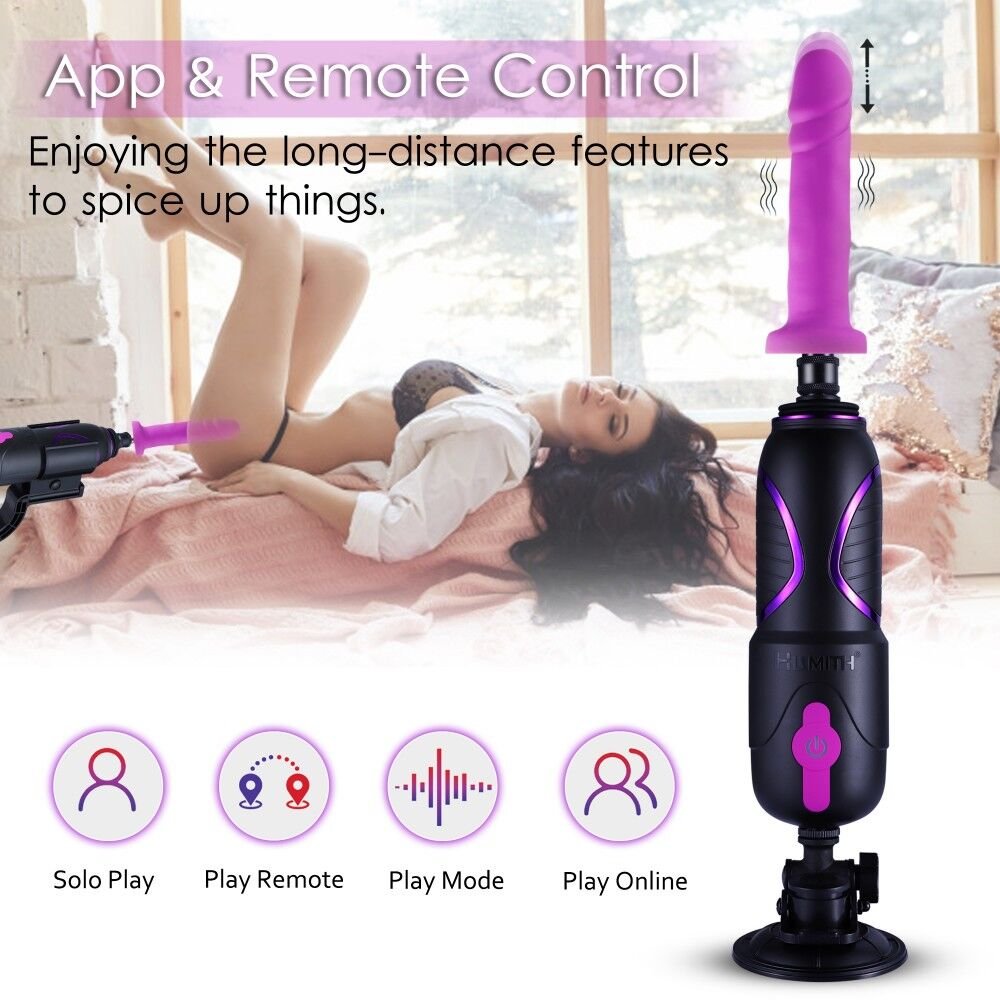 Високомобільна смарт секс-машина Hismith Pro Travel APP з фалоімітатором, присоска, пульт ДК - Зображення 4