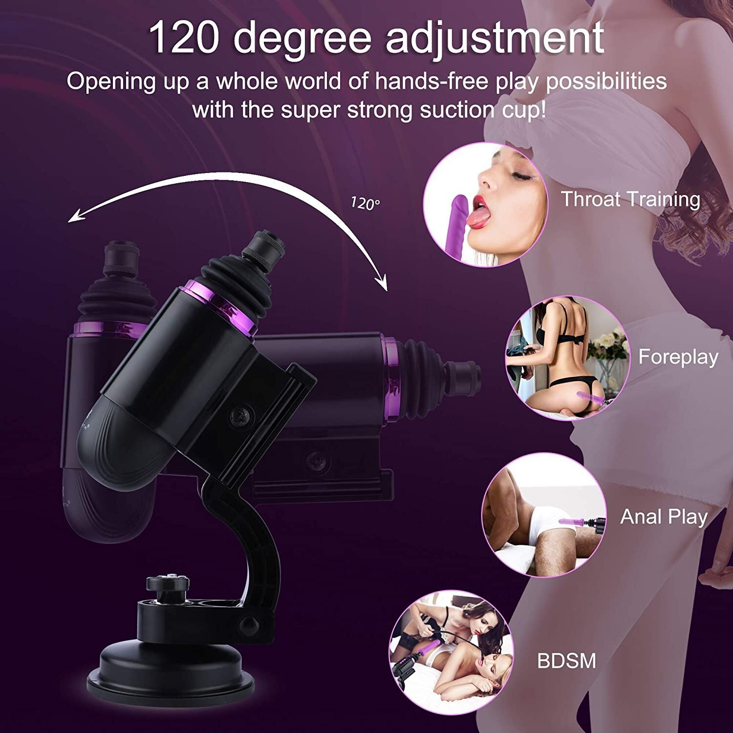Міні секс-машина Hismith Mini Capsule Sex-Machine with Strong Suction Cup, потужна, перезаряджувана - Зображення 4
