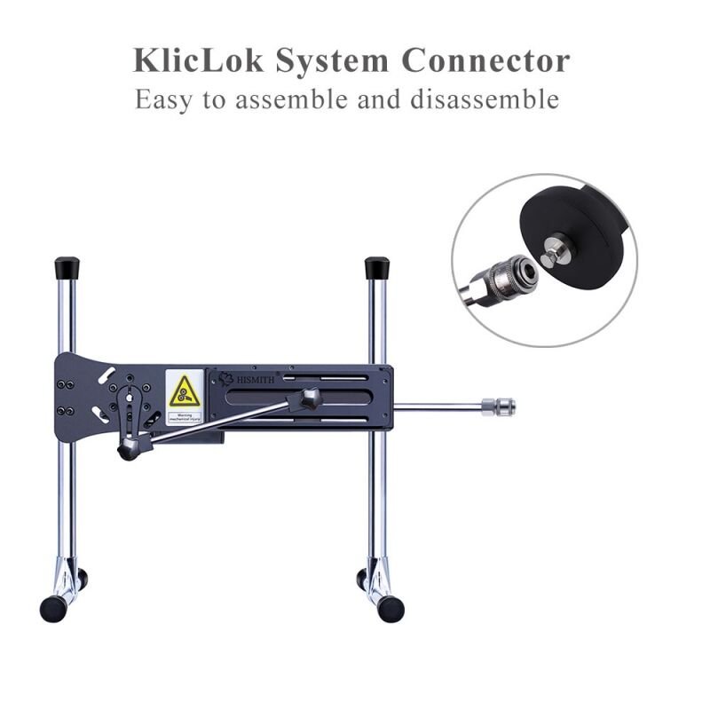 Силіконовий фалоімітатор для секс-машин Hismith 7.1″ Anal Dildo Black, система KlicLok - Зображення 5