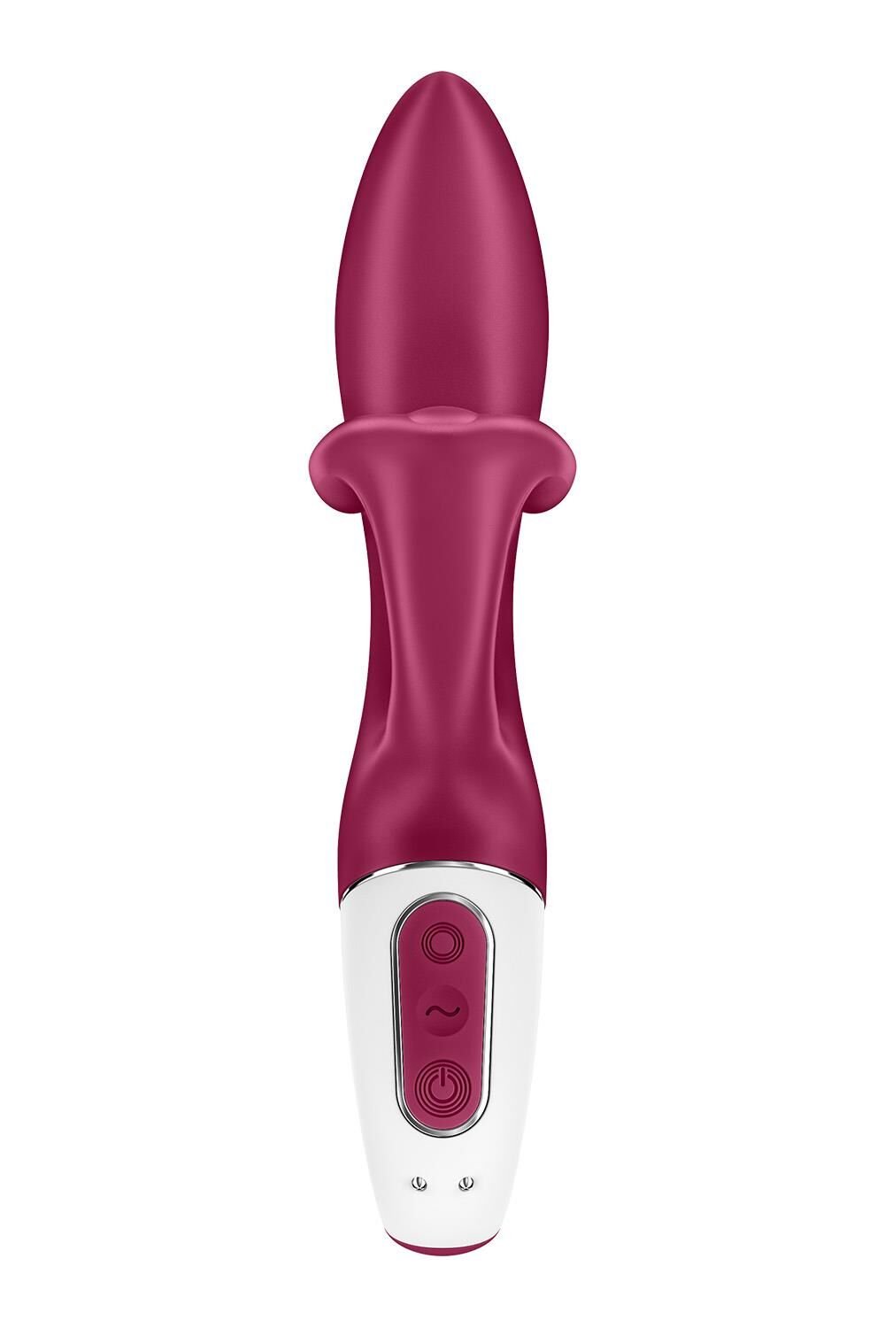 Вібратор-кролик із потрійним відростком Satisfyer Embrace me Berry, 2 мотори, діаметр 3,6 см - Зображення 5