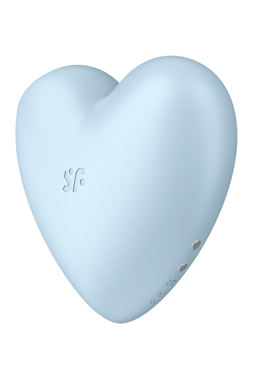 Вакуумний стимулятор-серце з вібрацією Satisfyer Cutie Heart Blue - Зображення 5