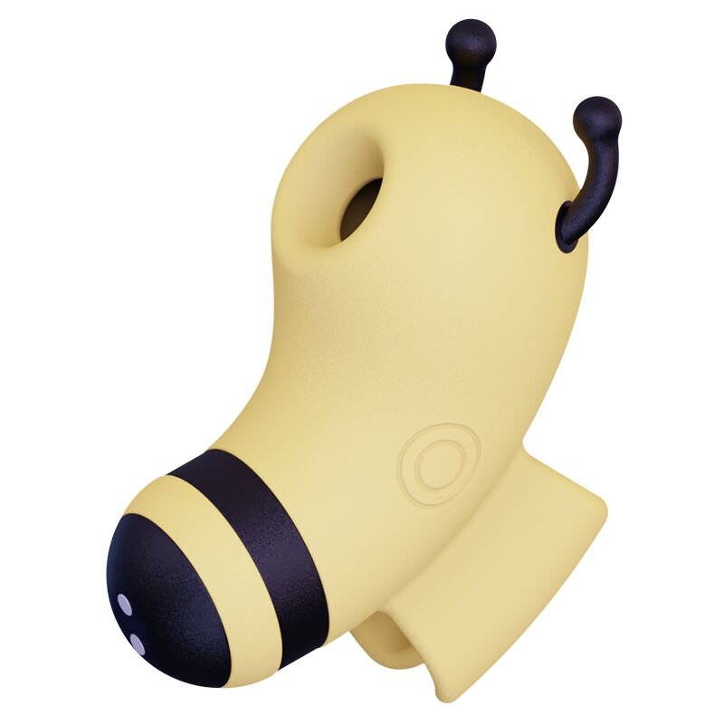 Вакуумний стимулятор із мікрострумами KISSTOY Beebe Yellow, на палець - Зображення 4