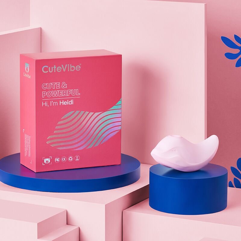Вібратор та вакуумний стимулятор CuteVibe Heidi Pink - Зображення 5