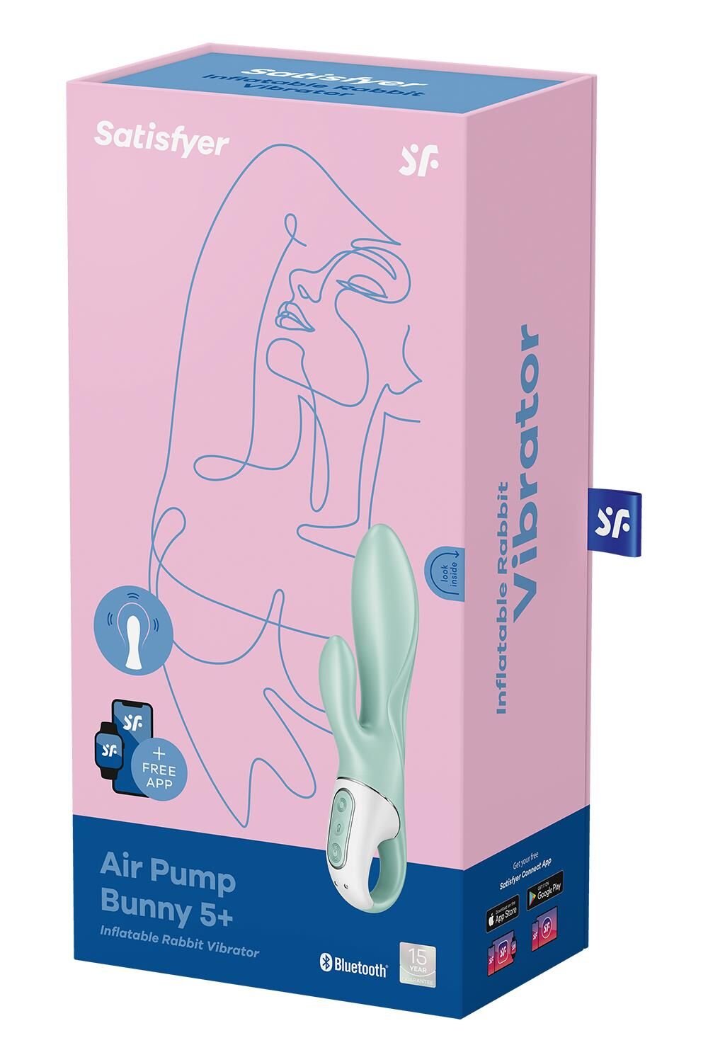 Смарт вібратор-кролик Satisfyer Air Pump Bunny 5+, надувається - Зображення 7