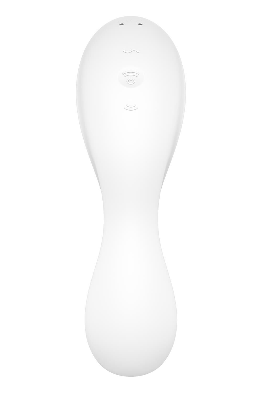 Вакуумний смарт-стимулятор із вібрацією Satisfyer Curvy Trinity 5 (White), керування зі смартфона - Зображення 5