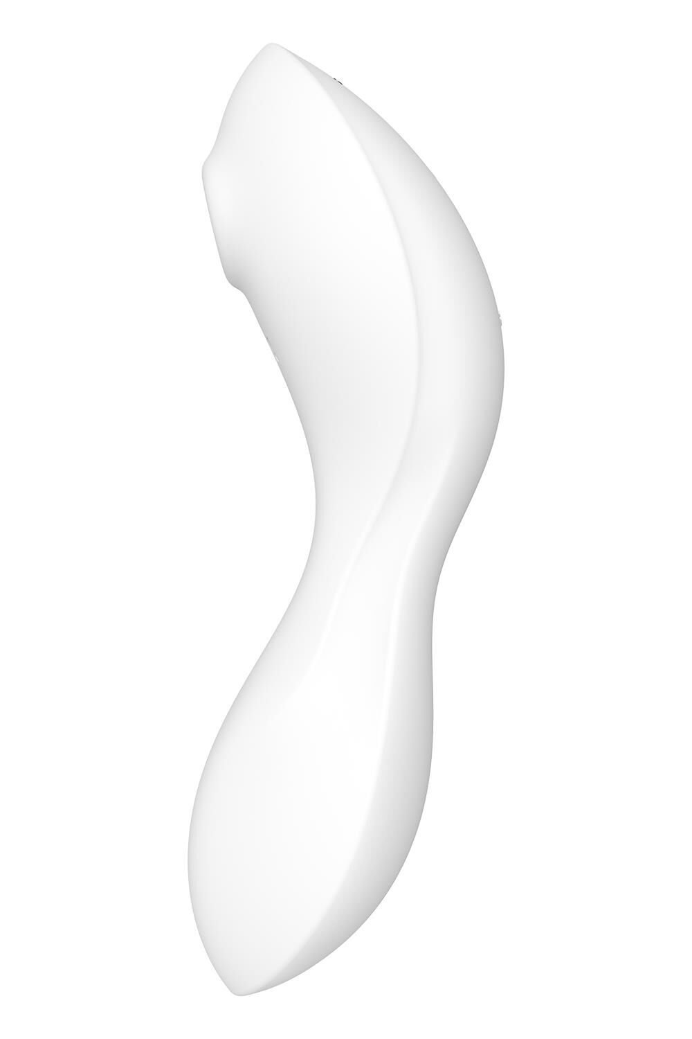 Вакуумний смарт-стимулятор із вібрацією Satisfyer Curvy Trinity 5 (White), керування зі смартфона - Зображення 4