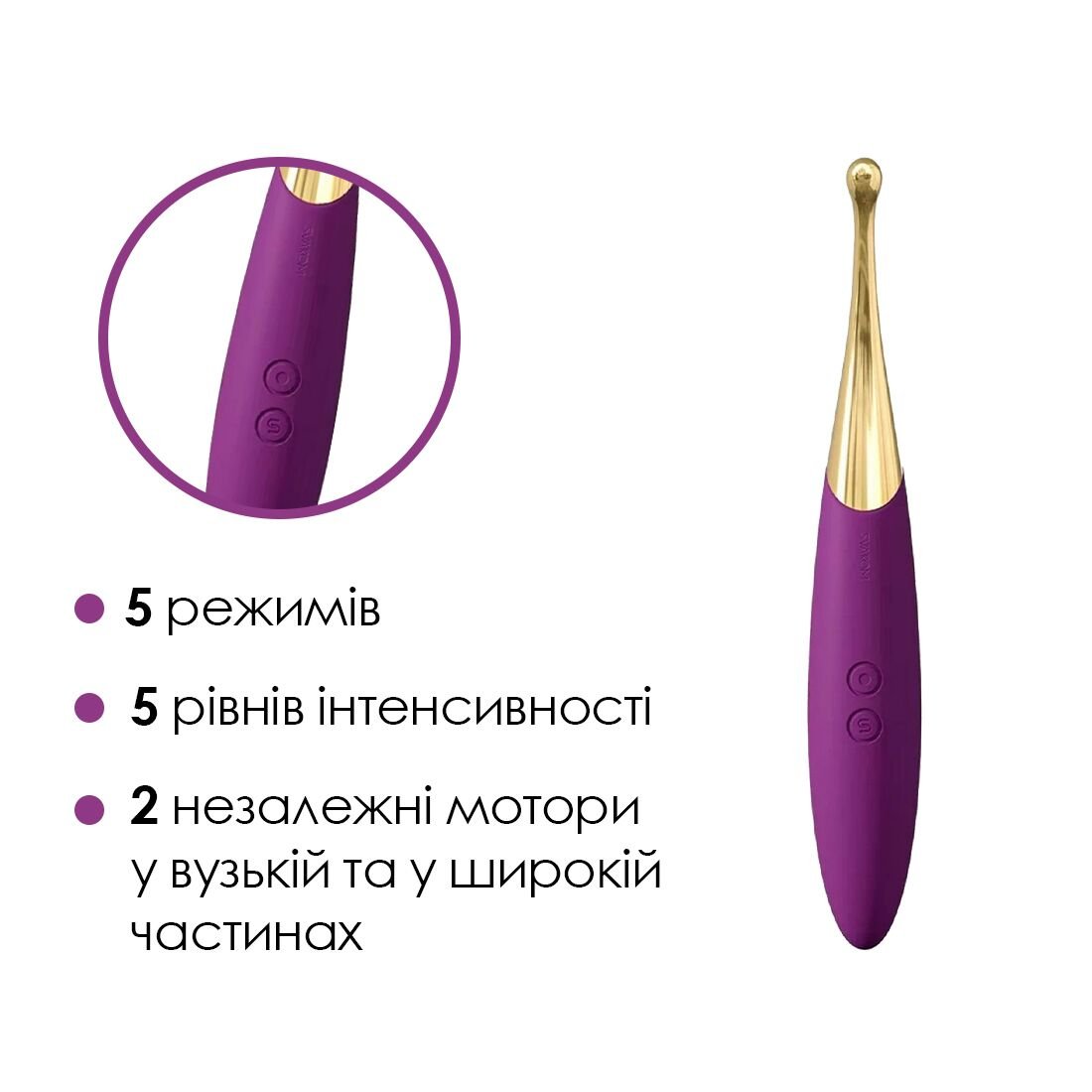 Універсальний вібратор Svakom Beatrice, 4 варіанти використання - Зображення 3