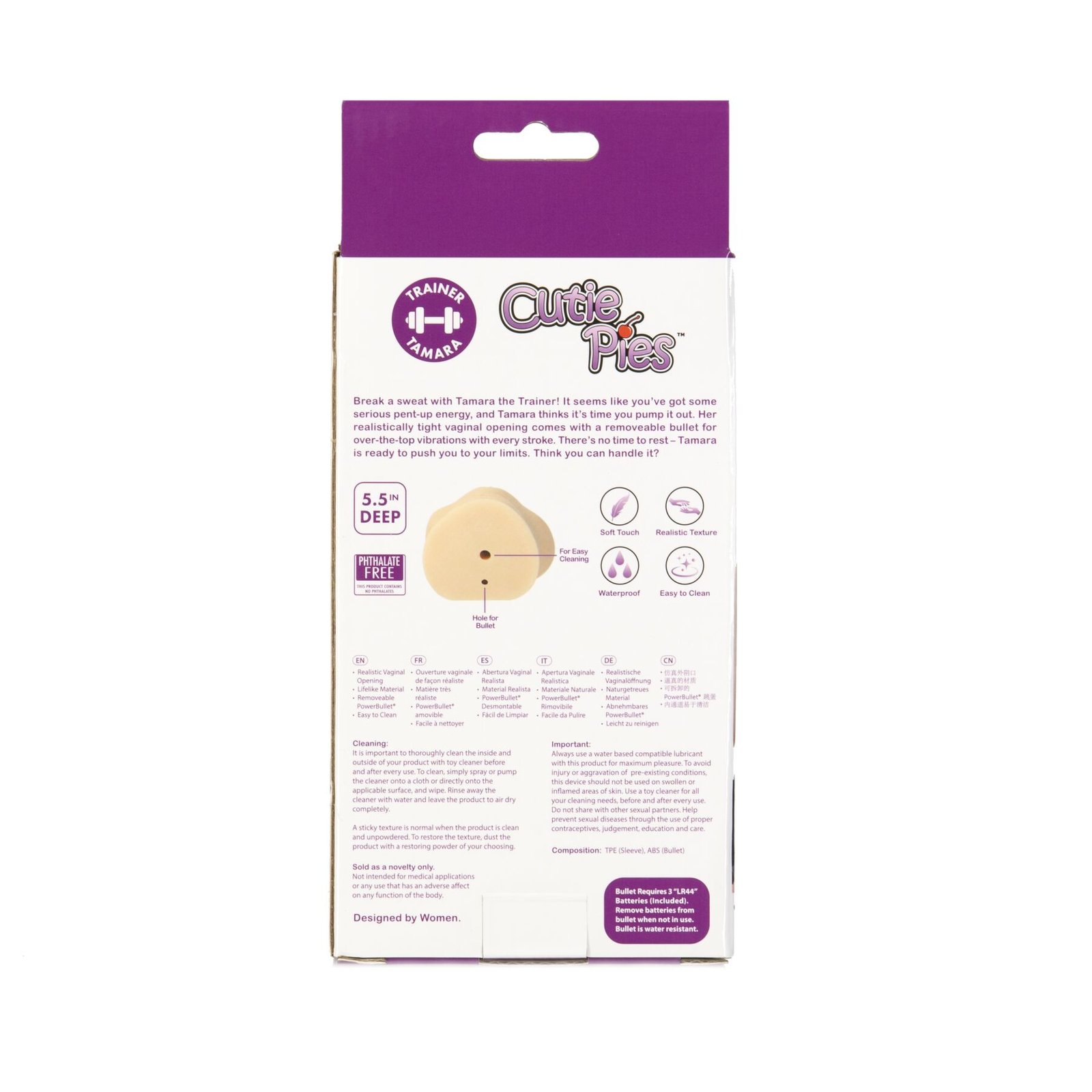 Мастурбатор-вагіна Cutie Pies Trainer Tamara Vagina Masturbator, віброкуля в подарунок - Зображення 6