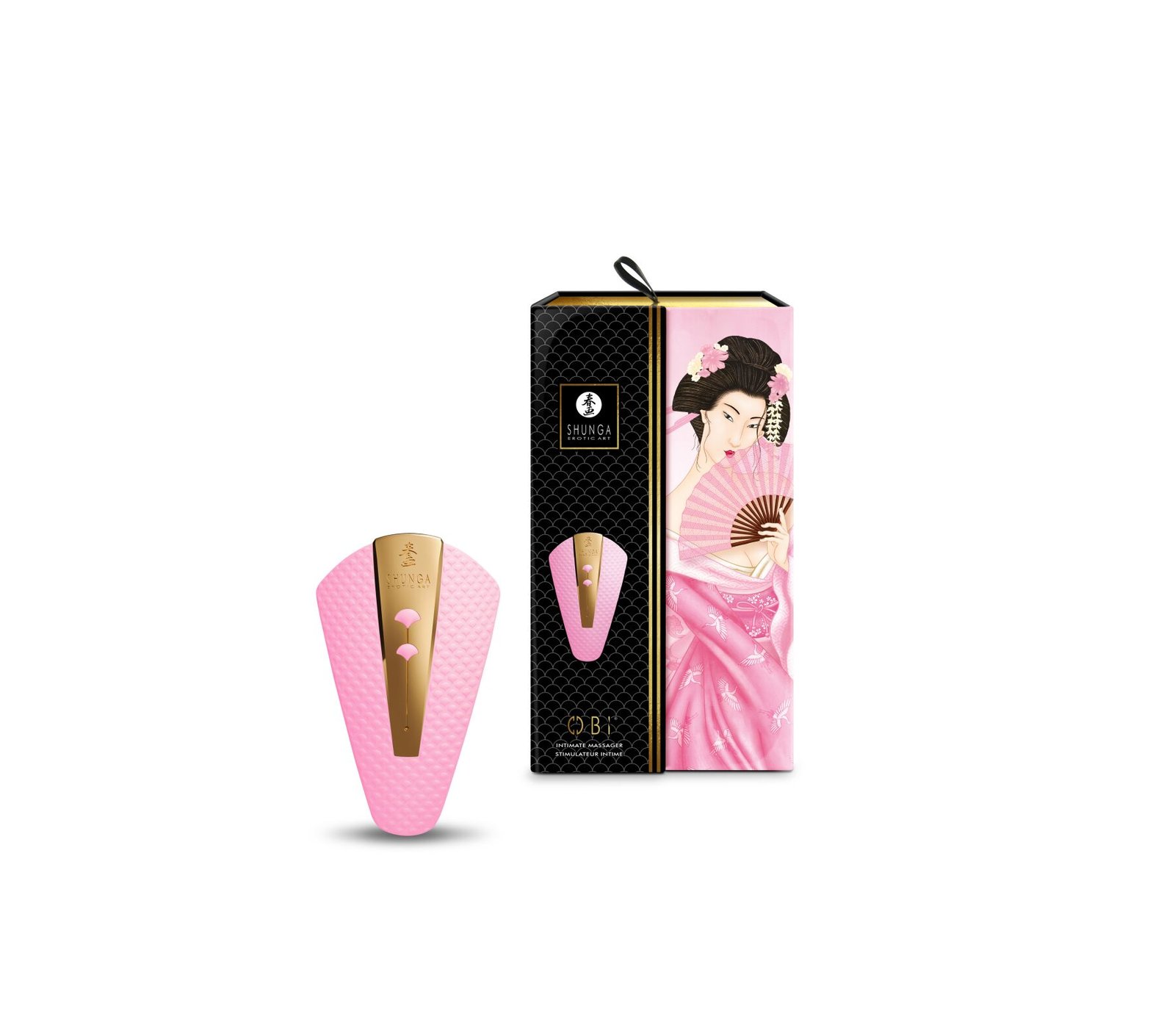 Кліторальний вібратор Shunga Obi Light Pink - Зображення 6