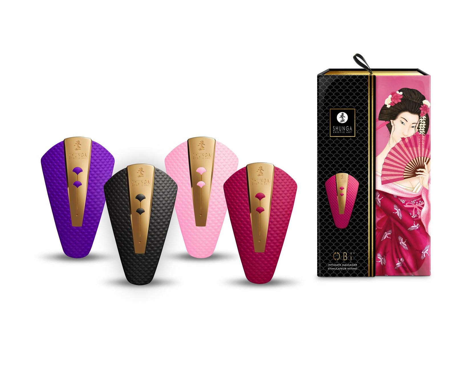 Кліторальний вібратор Shunga Obi Light Pink - Зображення 9