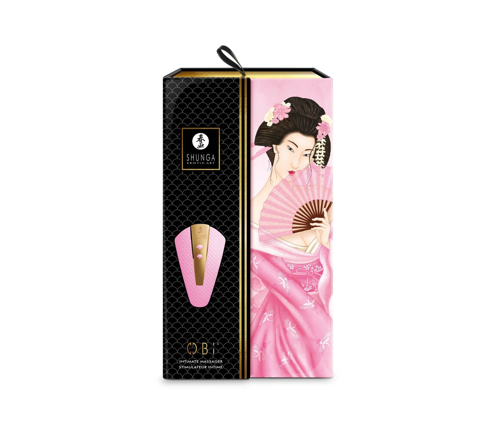 Кліторальний вібратор Shunga Obi Light Pink - Зображення 8