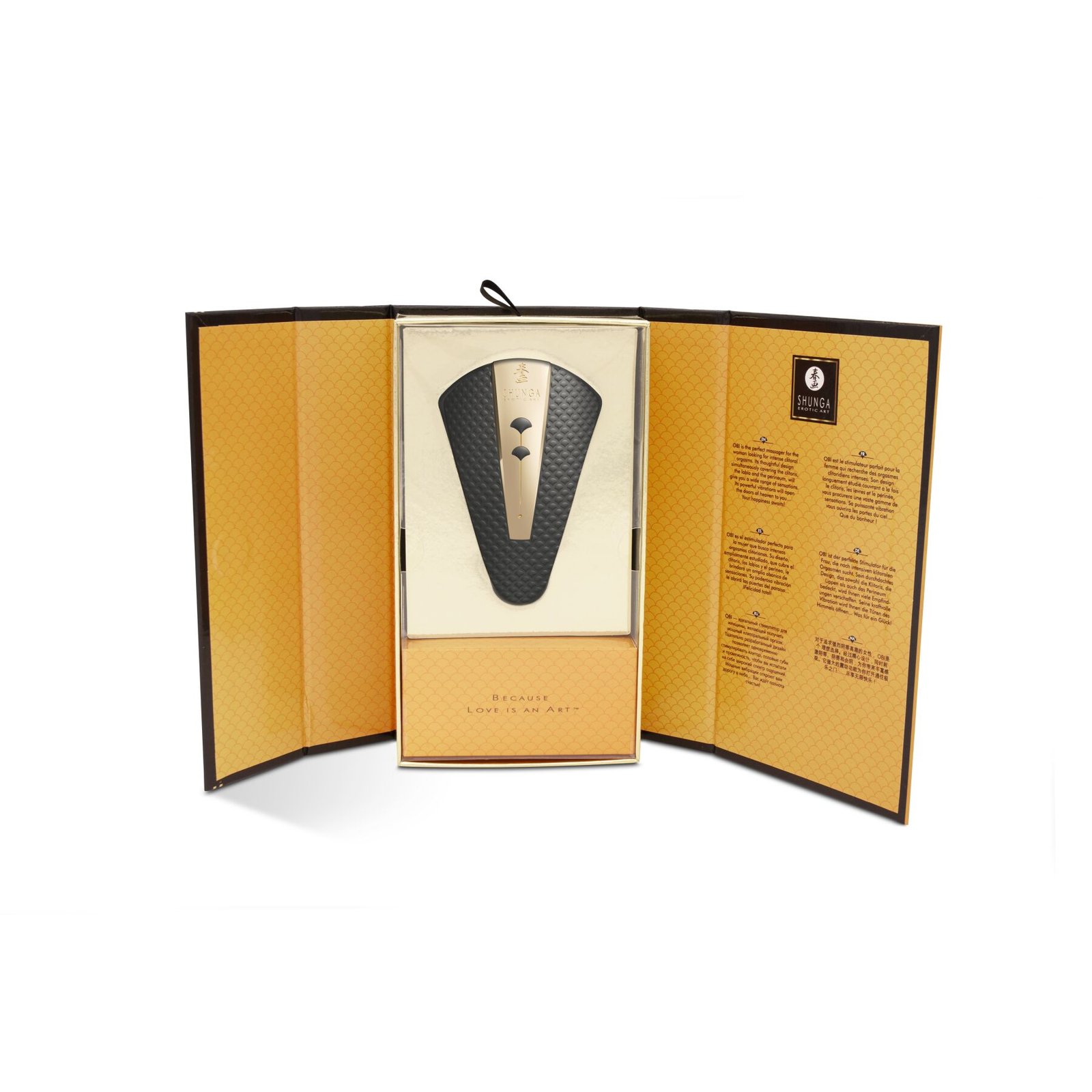 Кліторальний вібратор Shunga Obi Black - Зображення 8