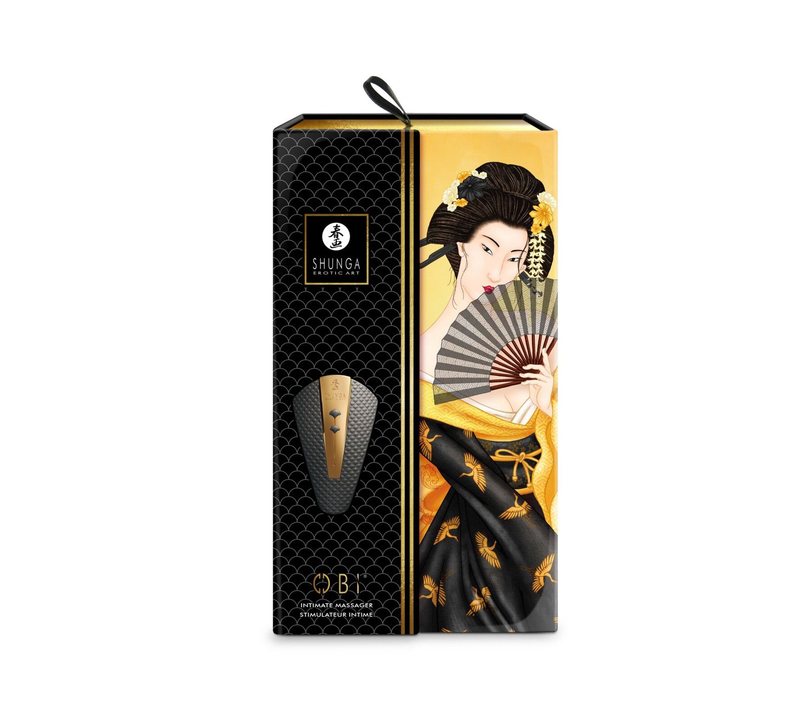Кліторальний вібратор Shunga Obi Black - Зображення 6