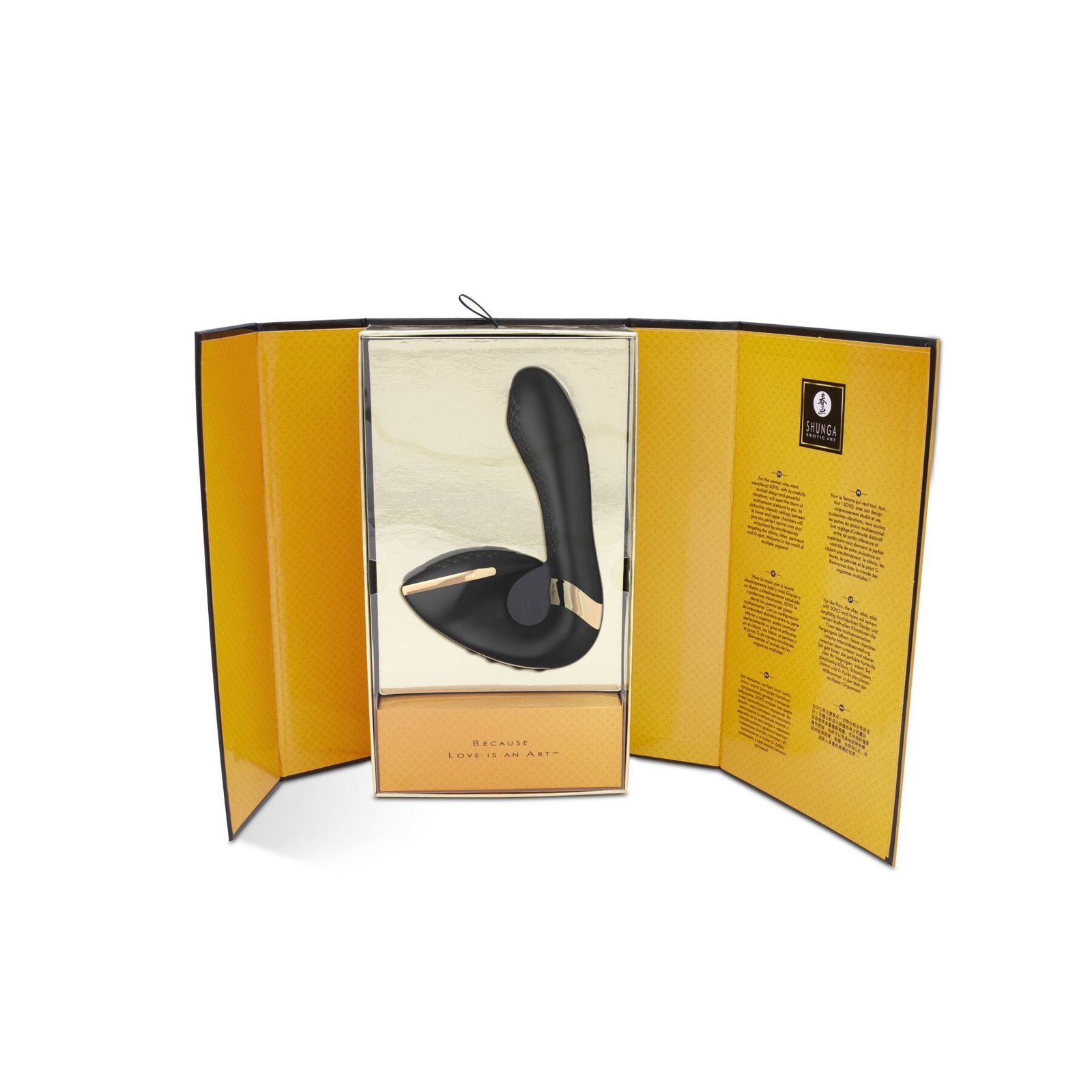 Вагінально-кліторальний вібратор Shunga Soyo Black - Зображення 6