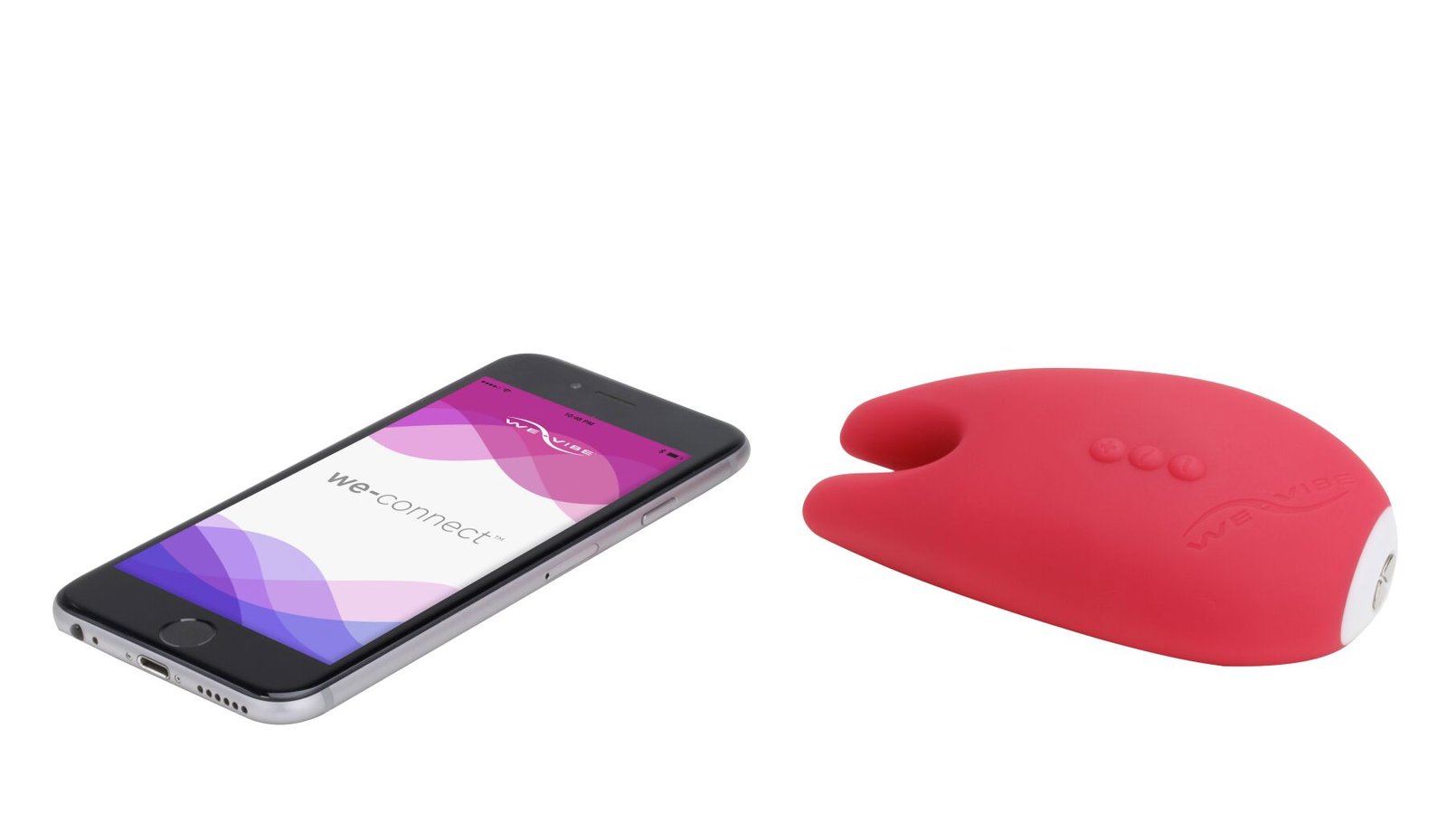 Кліторальний смарт-вібратор Gala by We-Vibe Pink, 2 вібропальчики, 2 мотори, потужні вібрації - Зображення 4