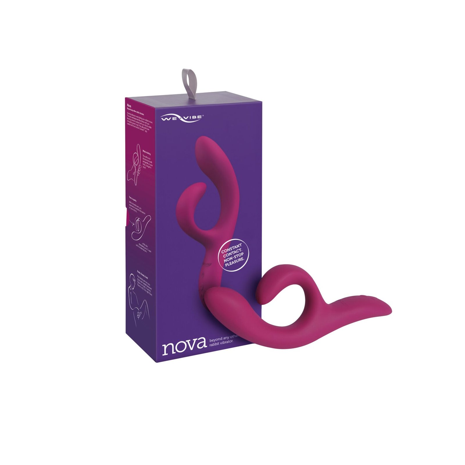 Смарт вібратор-кролик We-Vibe Nova Fuchsia, ергономічний, регульований кут нахилу стовбура - Зображення 8