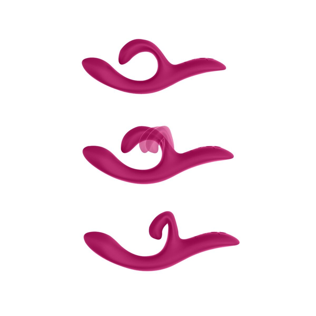 Смарт вібратор-кролик We-Vibe Nova Fuchsia, ергономічний, регульований кут нахилу стовбура - Зображення 3