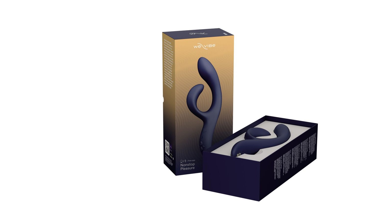 Смарт вібратор-кролик We-Vibe Nova Midnight Blue, ергономічний, регульований кут нахилу стовбура - Зображення 7