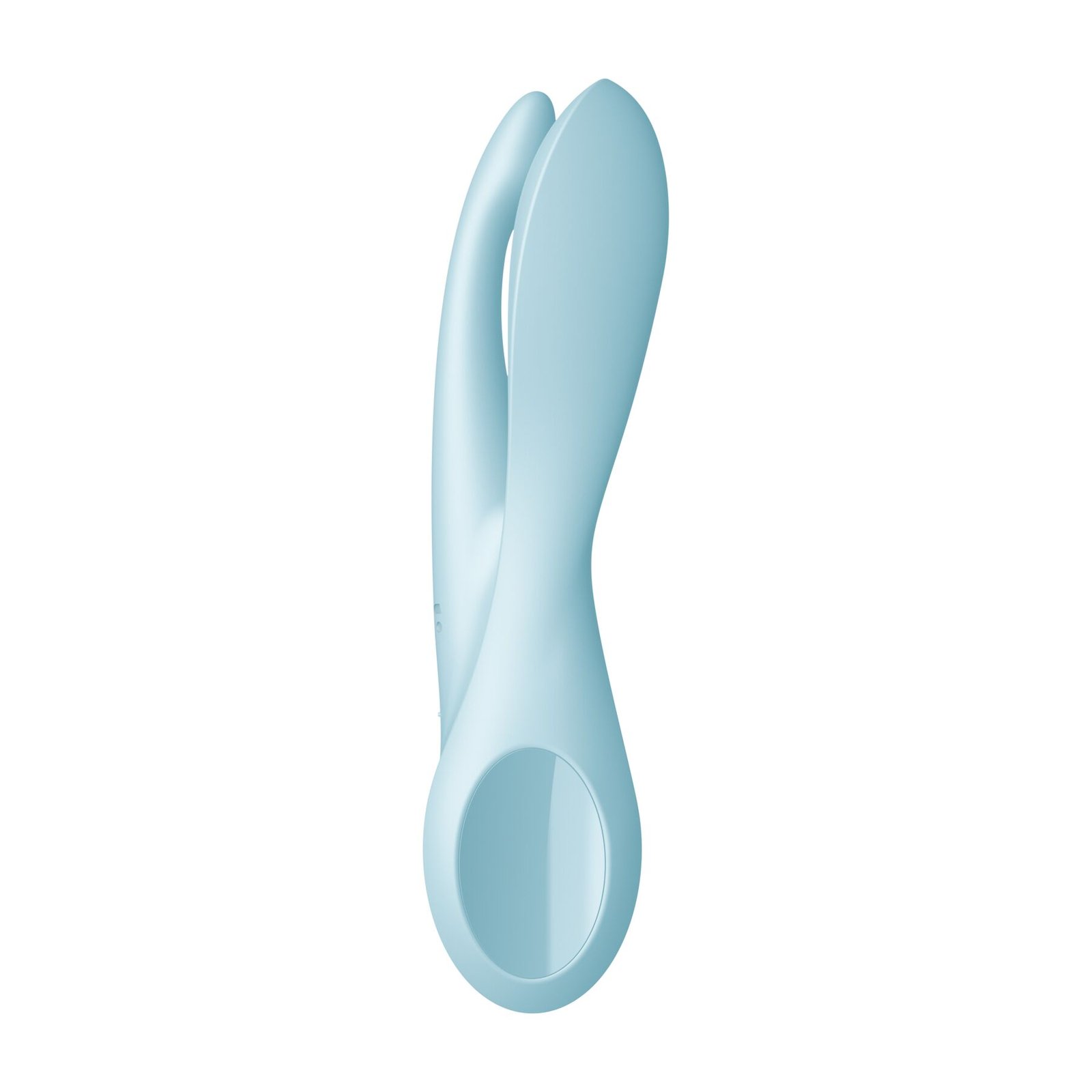 Кліторальний вібратор Satisfyer Threesome 1 Light Blue з трьома гнучкими пальчиками - Зображення 3