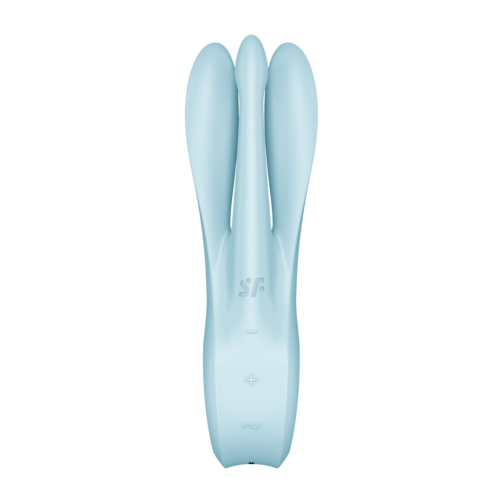 Кліторальний вібратор Satisfyer Threesome 1 Light Blue з трьома гнучкими пальчиками - Зображення 6
