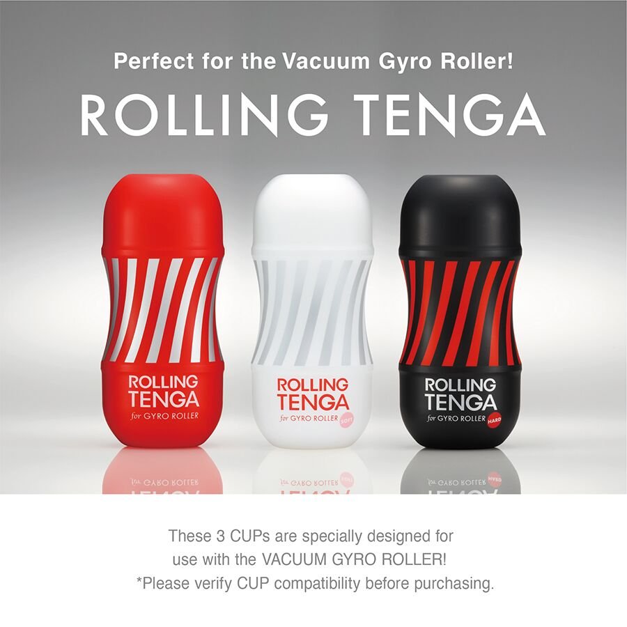 Автоматичний мастурбатор Tenga VACUUM GYRO ROLLER SET, ротація та вакуум, сумісний з Tenga Cup - Зображення 7