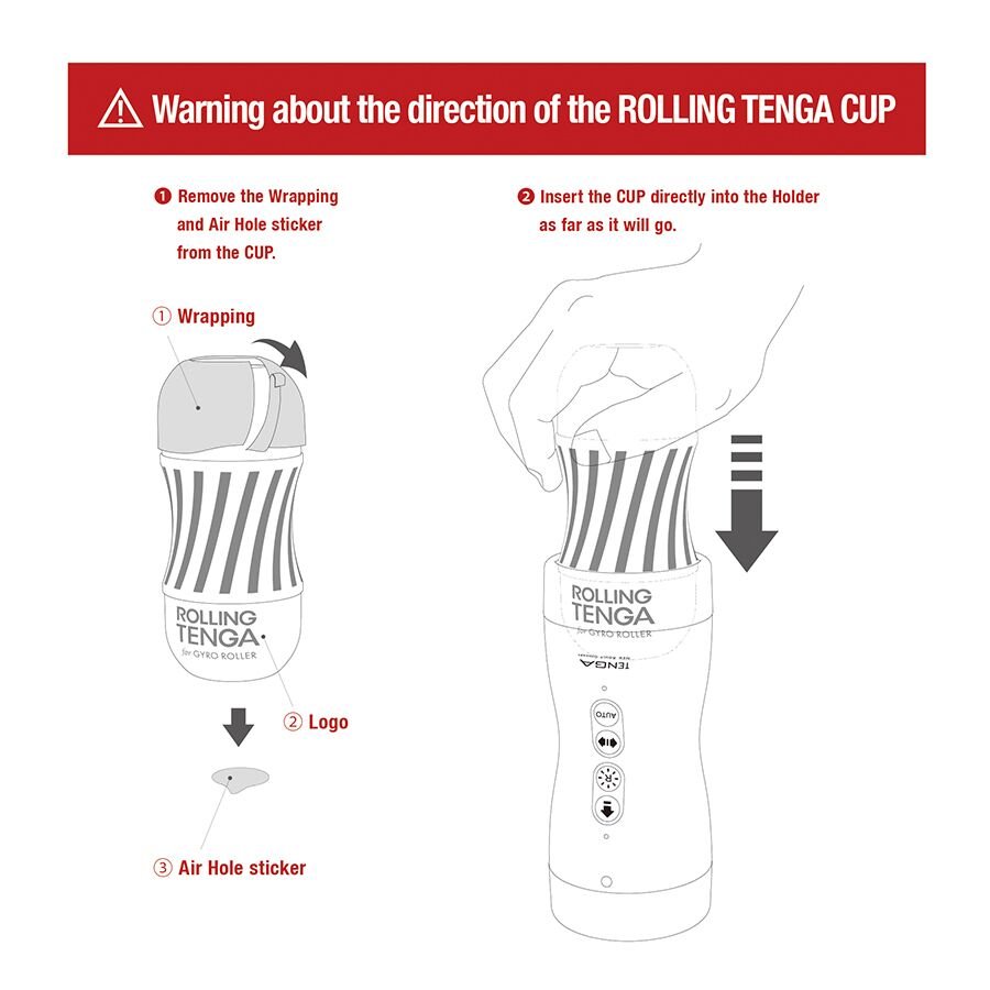 Автоматичний мастурбатор Tenga VACUUM GYRO ROLLER SET, ротація та вакуум, сумісний з Tenga Cup - Зображення 6