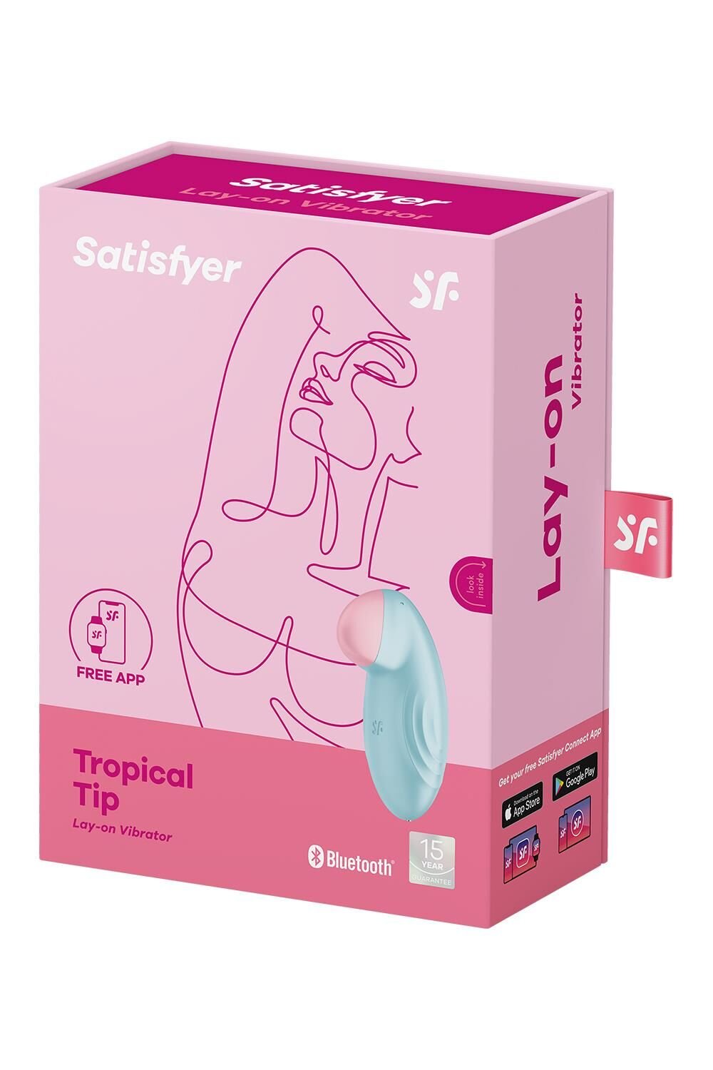Смарт-вібратор для клітора Satisfyer Tropical Tip Light Blue - Зображення 8