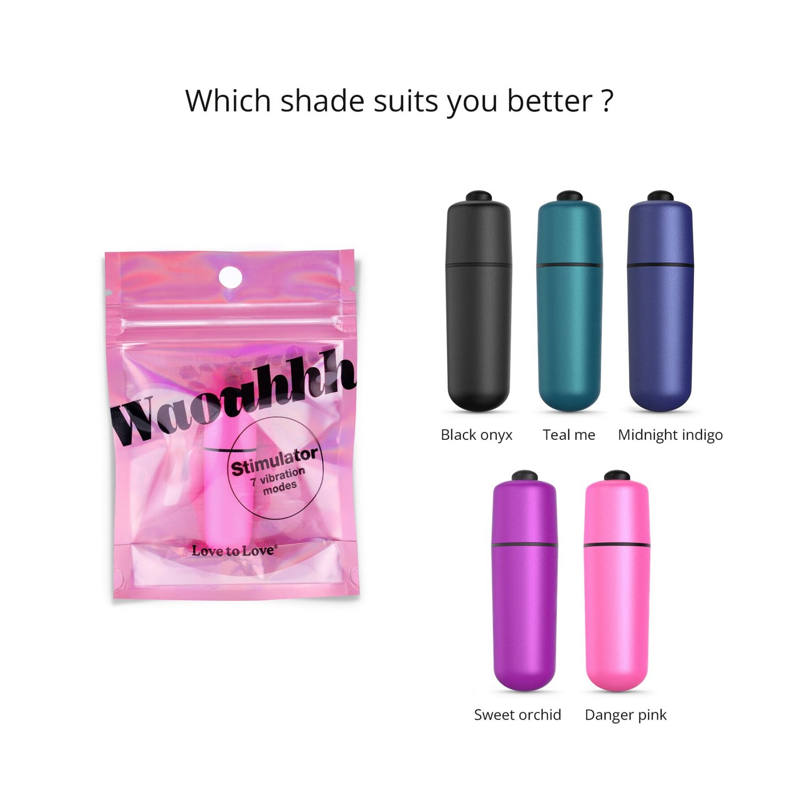 Віброкуля Love To Love WAOUHHH - DANGER PINK, 7 режимів, на батарейках - Зображення 3