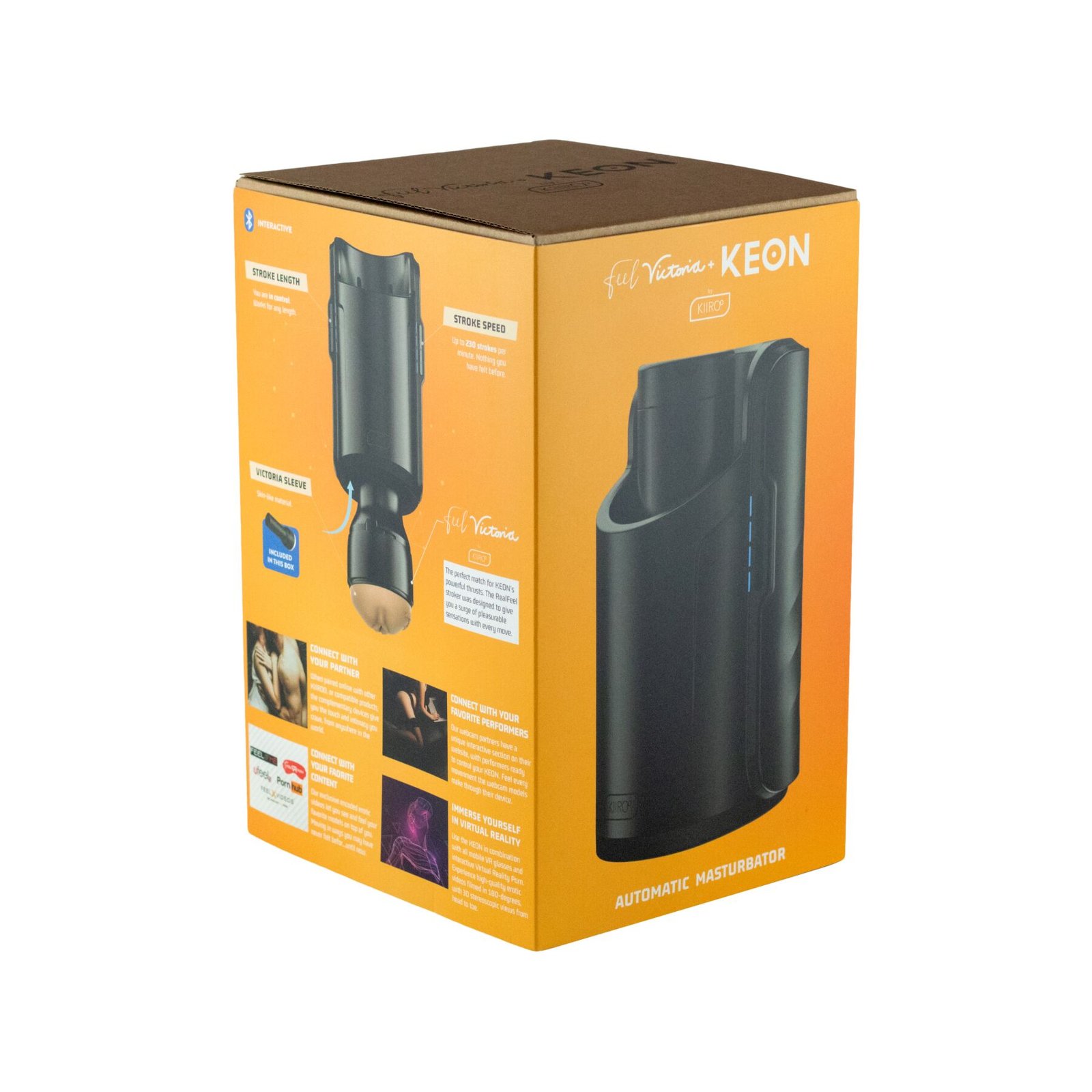 Інтерактивна секс-машина для чоловіків Kiiroo Keon Combo Set з мастурбатором Feel Victoria - Зображення 6