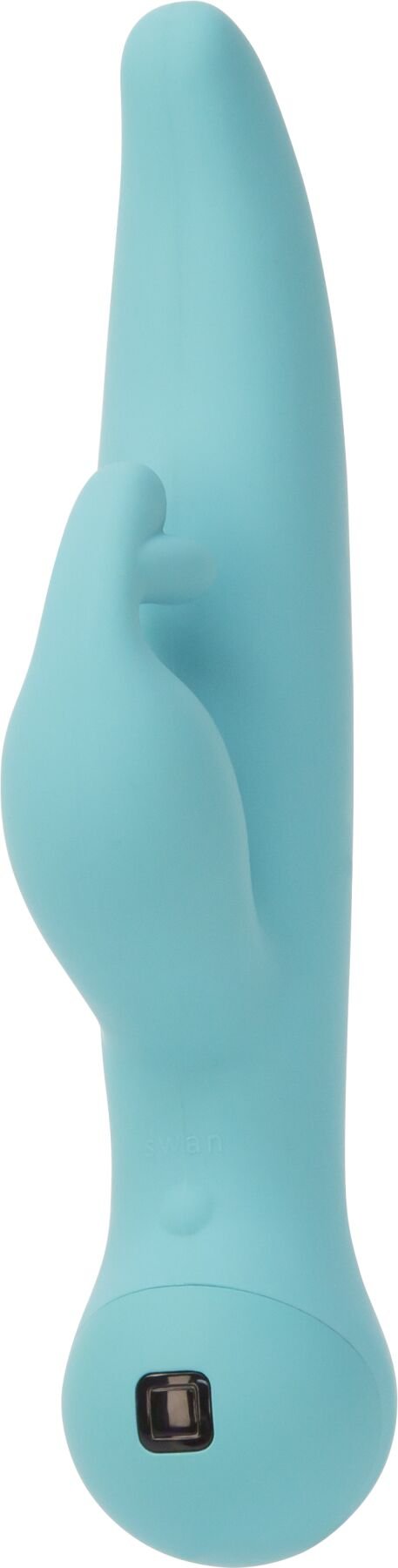 Вібратор-кролик Touch by SWAN - Trio Teal, сенсорне керування, ротація, діаметр 3,8 см - Зображення 4