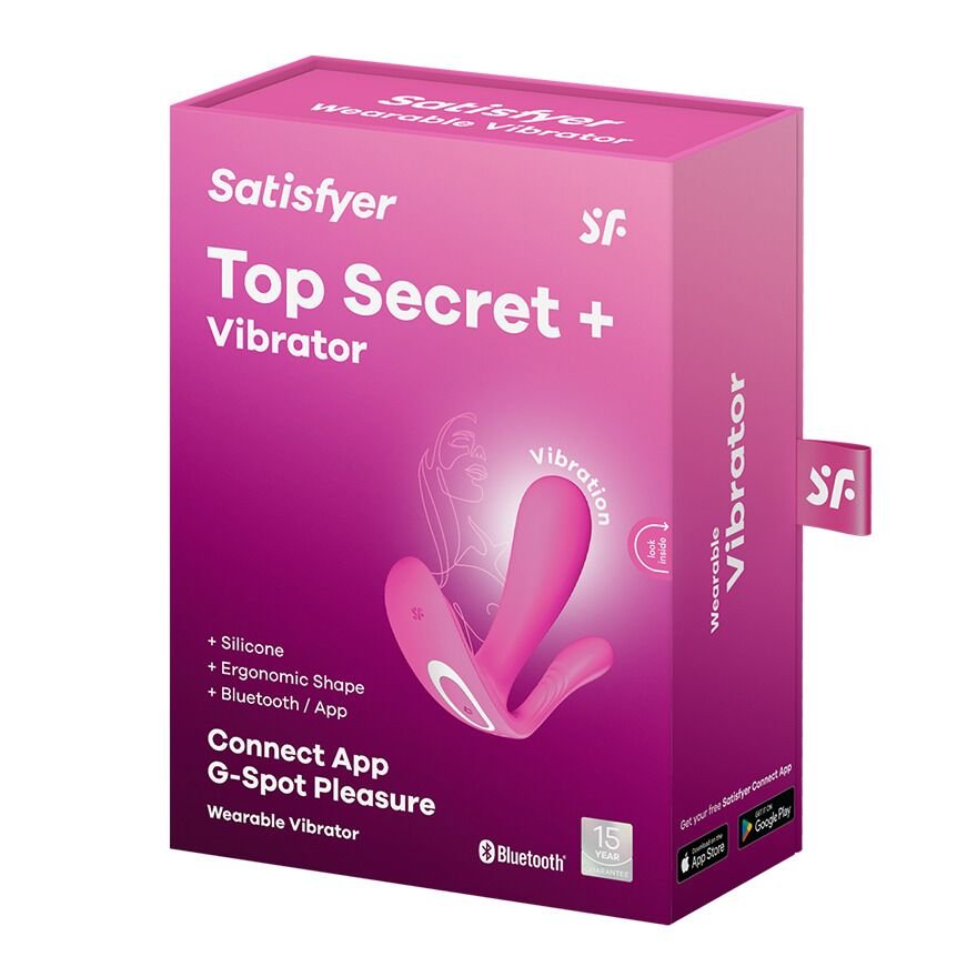 Смарт-вібратор у трусики Satisfyer Top Secret Pink вагінально-кліторальний, 2 мотори - Зображення 7