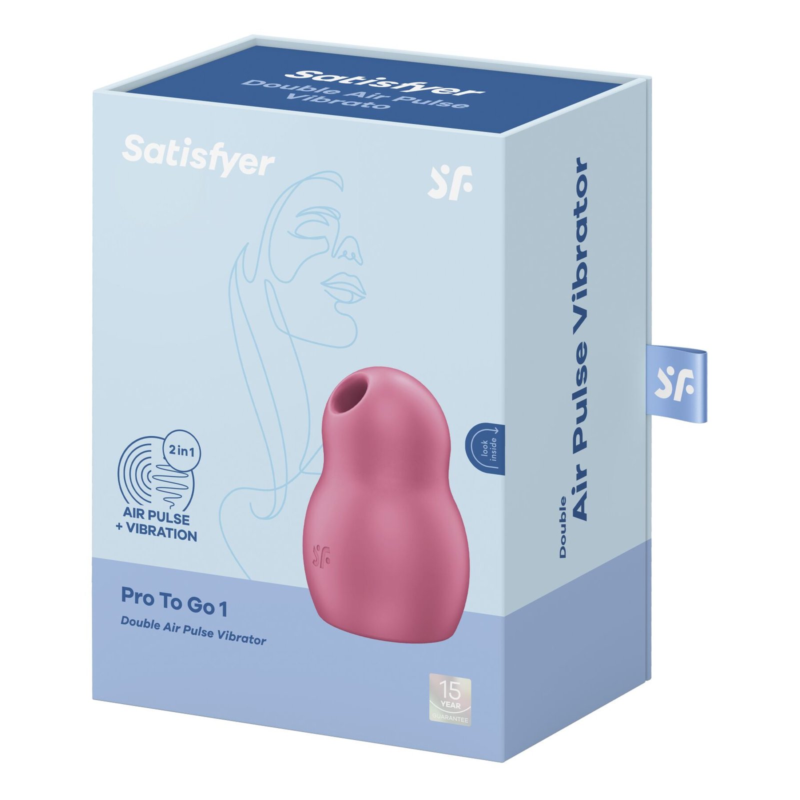 Вакуумний стимулятор з вібрацією Satisfyer Pro To Go 1 Red - Зображення 7