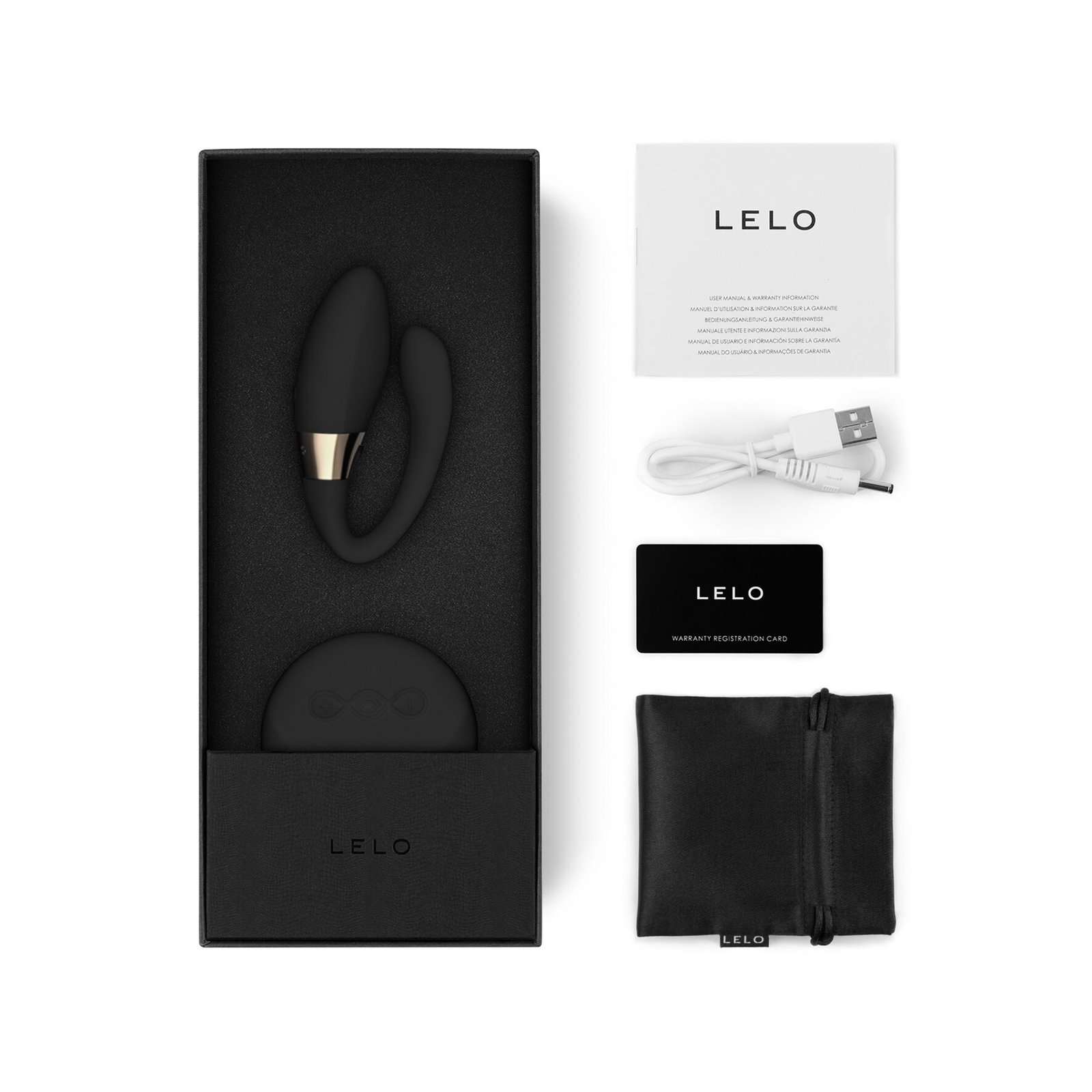 Вібратор для пар LELO Tiani Duo Black, 2 мотори, пульт ДК - Зображення 7