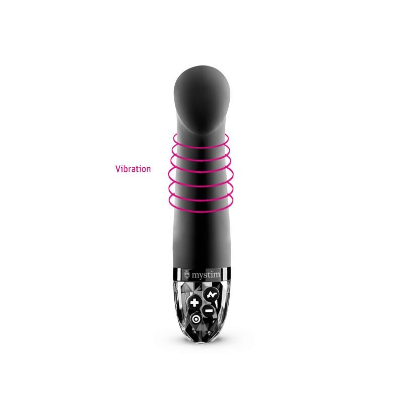 Вібратор для точки G з електростимуляцією Mystim Right on Ron Black Edition - Зображення 6